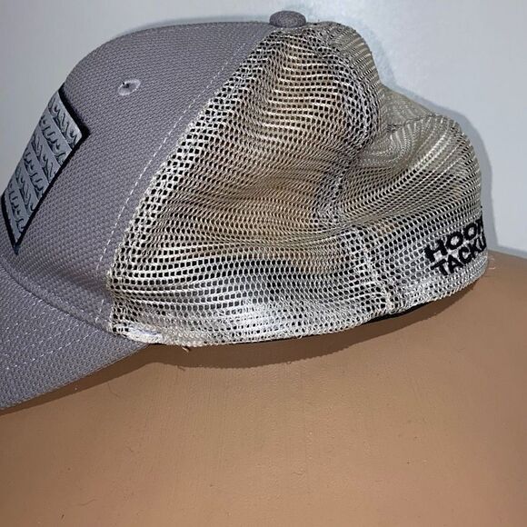 Hook & Tackle Men's Mesh Wave Print Gray Fishing Hat Size L/ XL - Picture 4 of 8